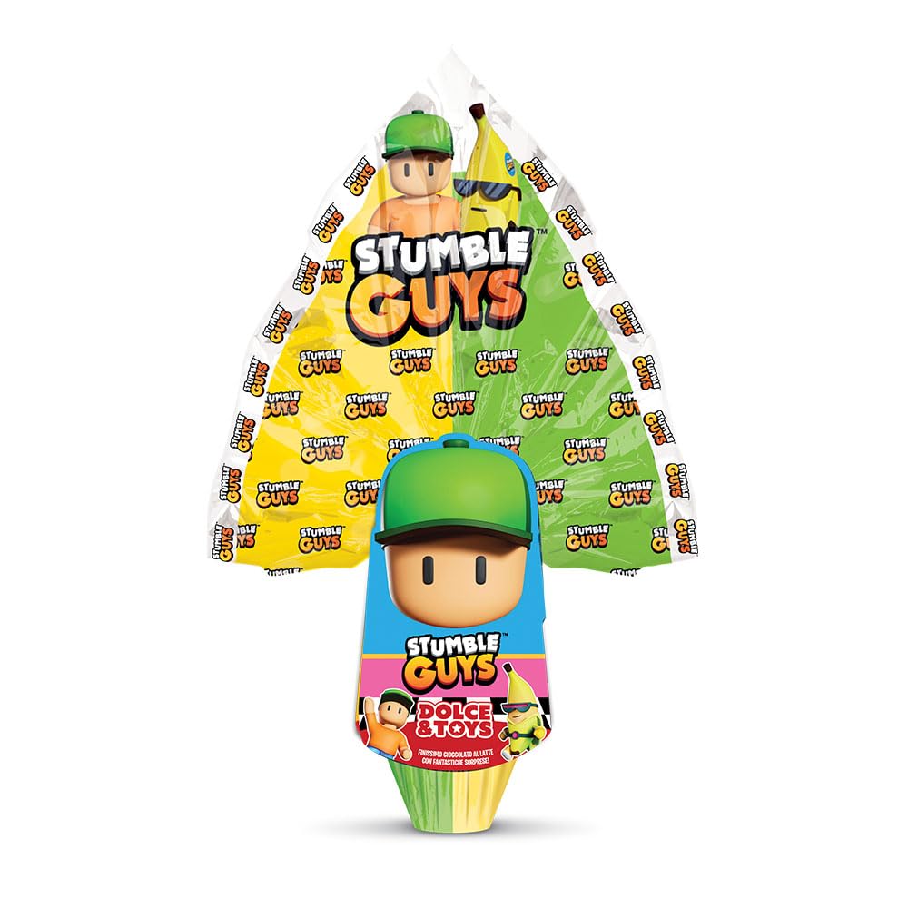 UOVO DI PASQUA 2025 Più Buono linea Dolce e Toys (STUMBLE GUYS 250g MAXI FORMATO)