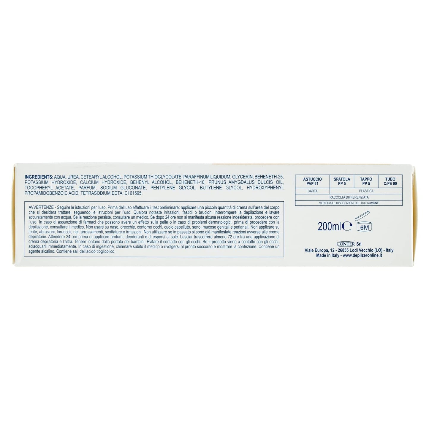 Depilzero Crema Depilatoria Gambe & Braccia, 200ml