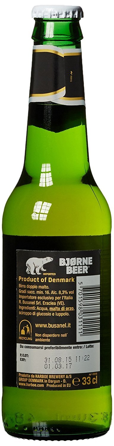 Birra Bjorne Beer - La Birra dell'Orso - 24 bottiglie da 33cl