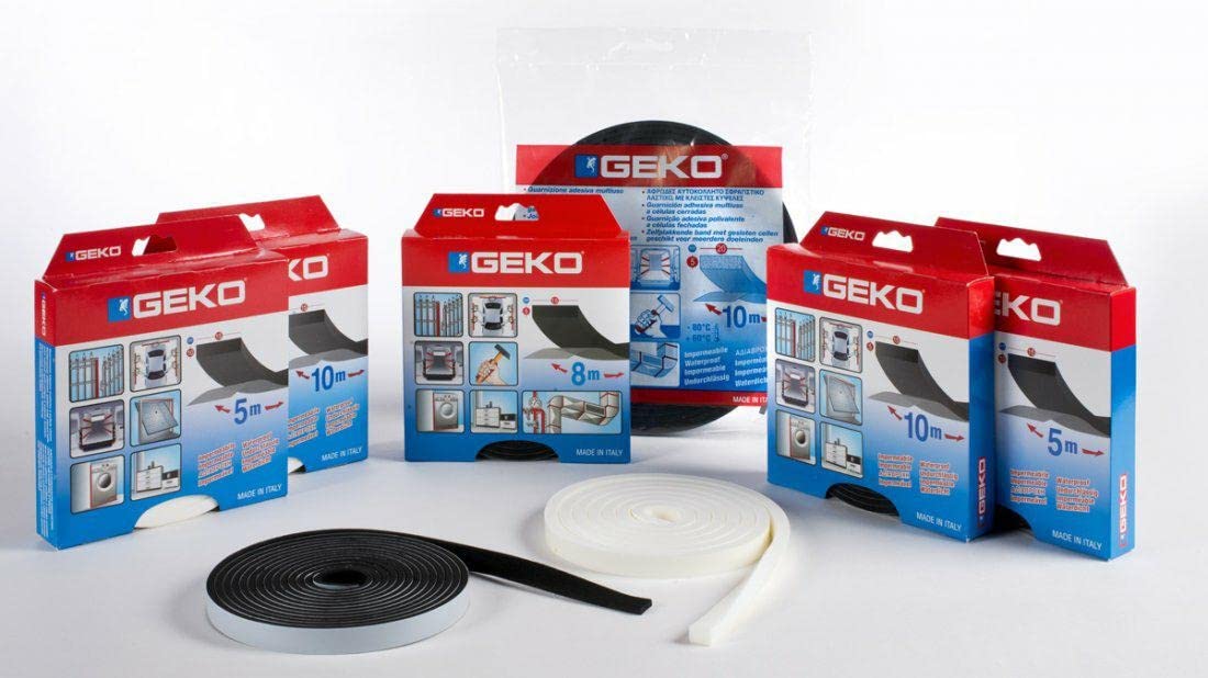 PARAFREDDO PROFESSIONALE IN GOMMA ESPANSA - COLORE NERO MM.5X10 MT - LARGH. 15 MM