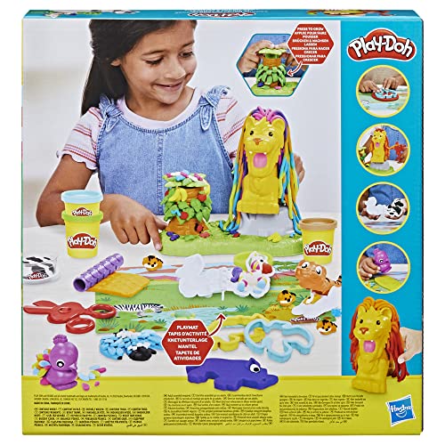 Play-Doh Leo Criniera & Friends - Set da gioco con tema animale, per ragazzi e ragazze, giocattolo per bambini