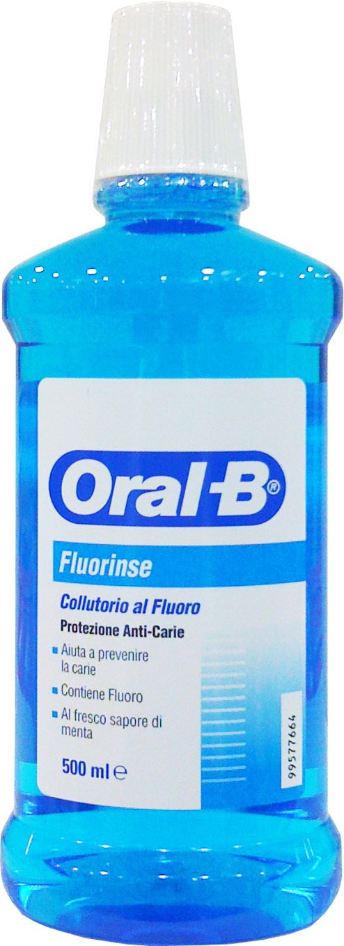 12 x ORAL-B Colluttorio Al Fluoro Anti Carie 500 Ml