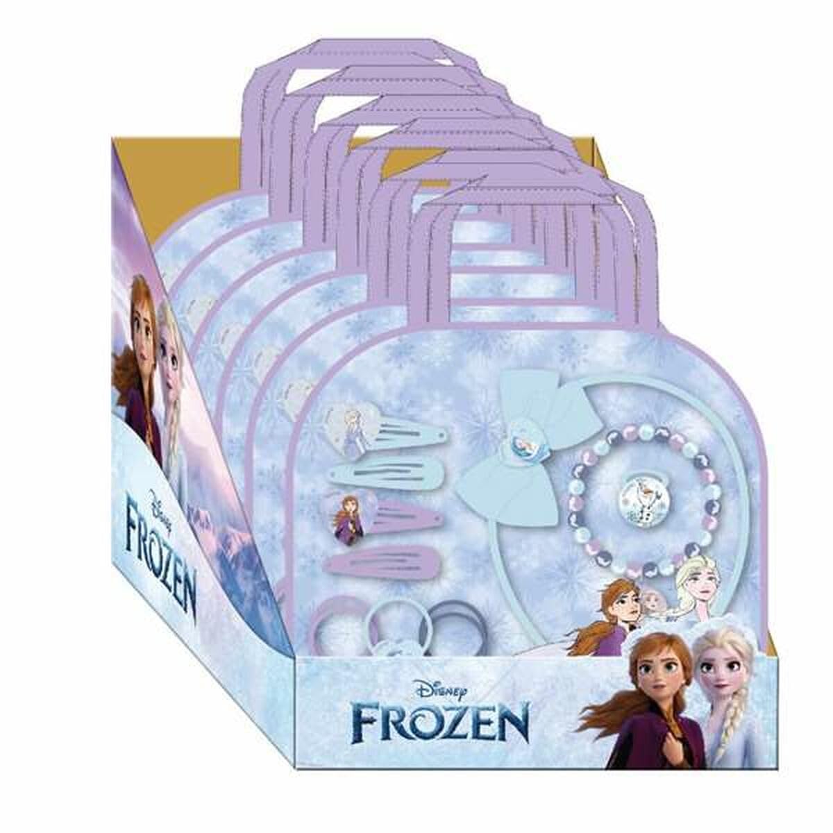 Set di bellezza per bambini di Frozen - Ideale per sorprendere i tuoi bambini - Include 5 elastici per capelli, 1 fascia, 4 fermagli per capelli, 1 bracciale e un anello - Prodotto originale