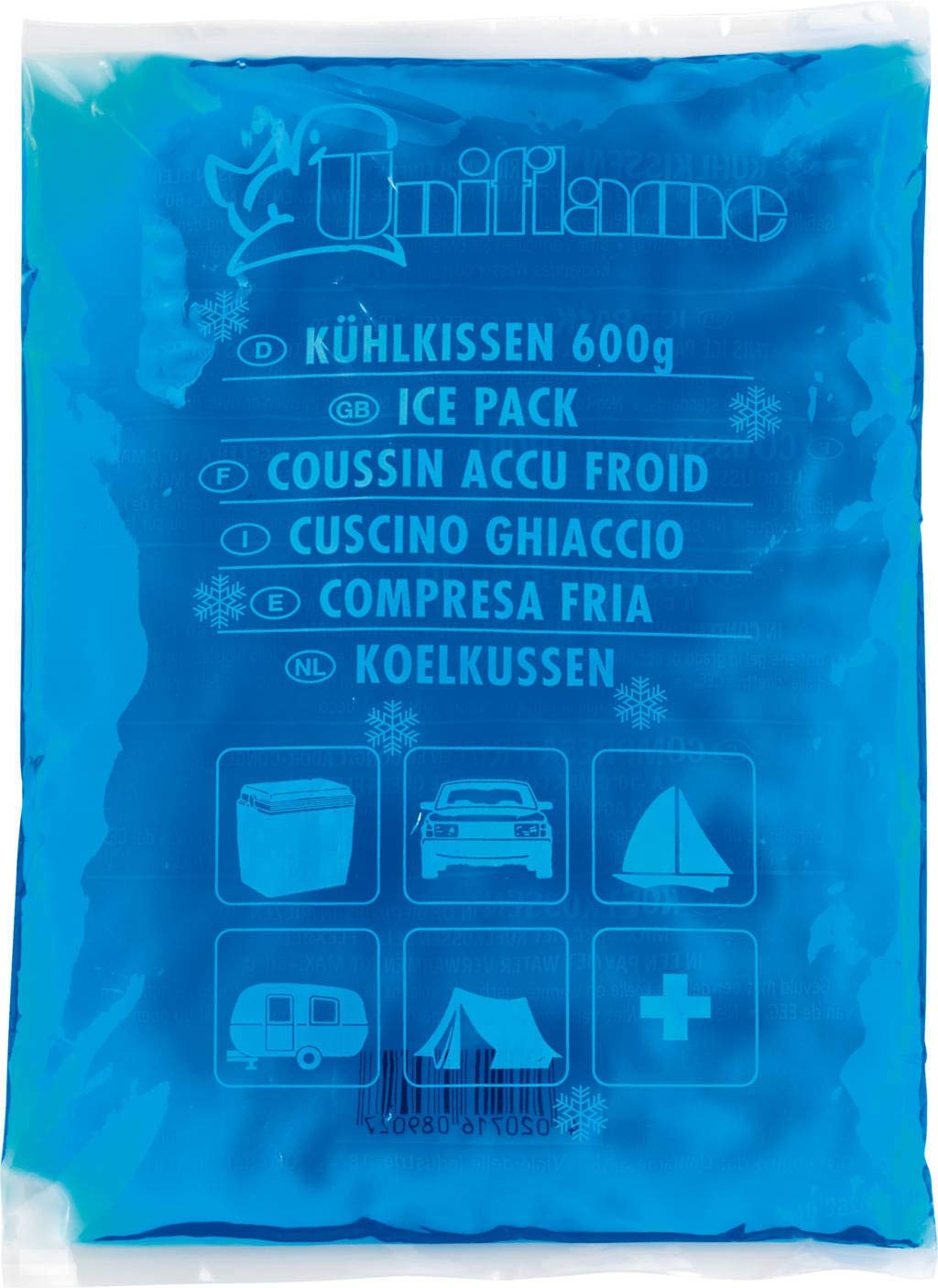 CUSCINO GHIACCIO PER CONTENITORI TERMICI 'Soft Ice Pack' 600 grammi 7906166