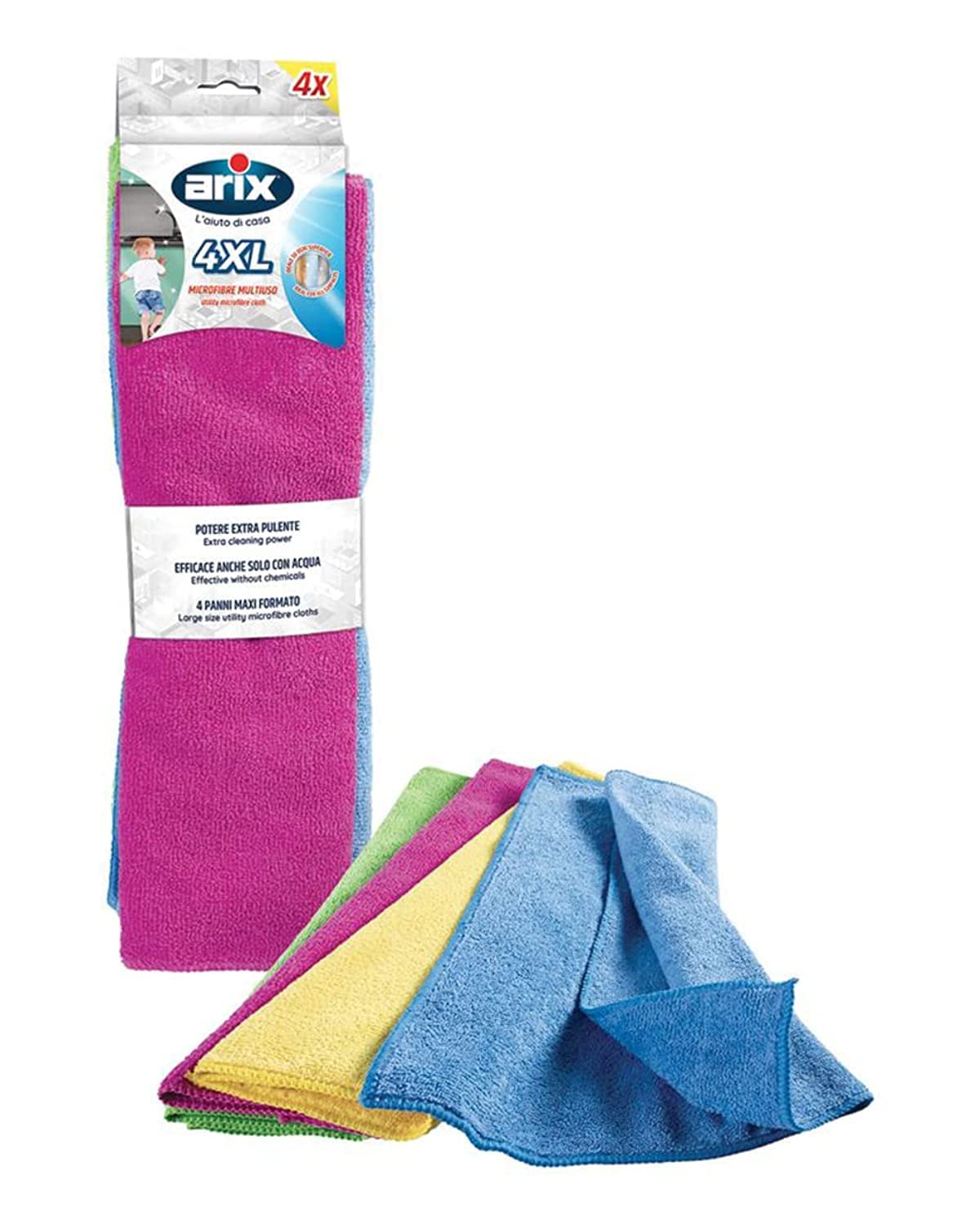 Arix Microfibre Multiuso, 4XL, 4 Pezzi