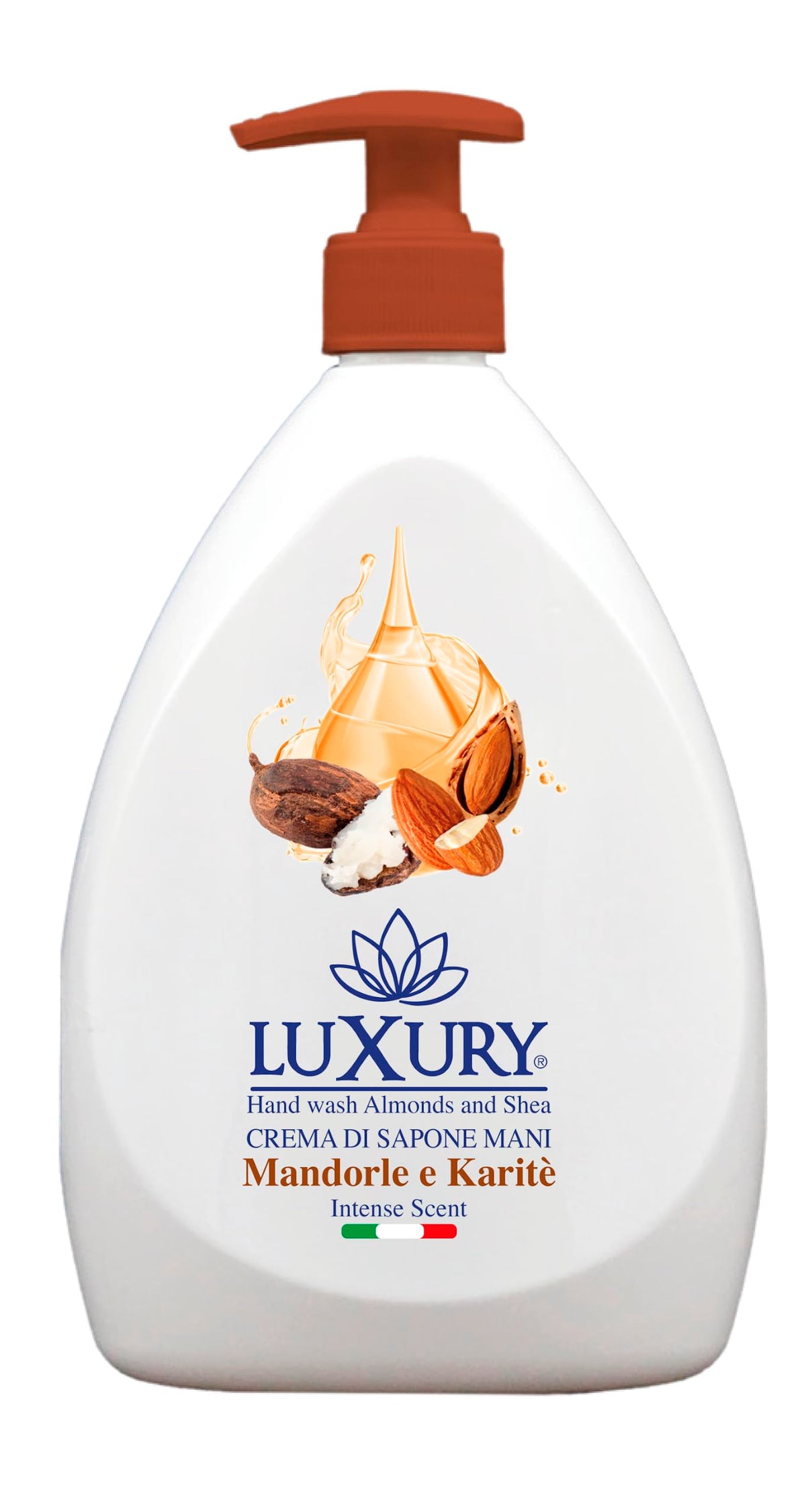 Luxury Sapone Mani Mandorle e Karitè Liquido 12 Pezzi x750 ml
