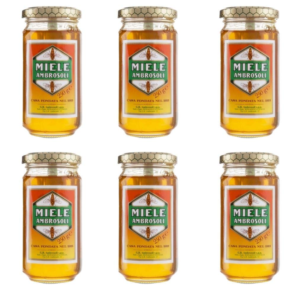 Ambrosoli Miele Millefiori 6 Confezioni da 250 Grammi
