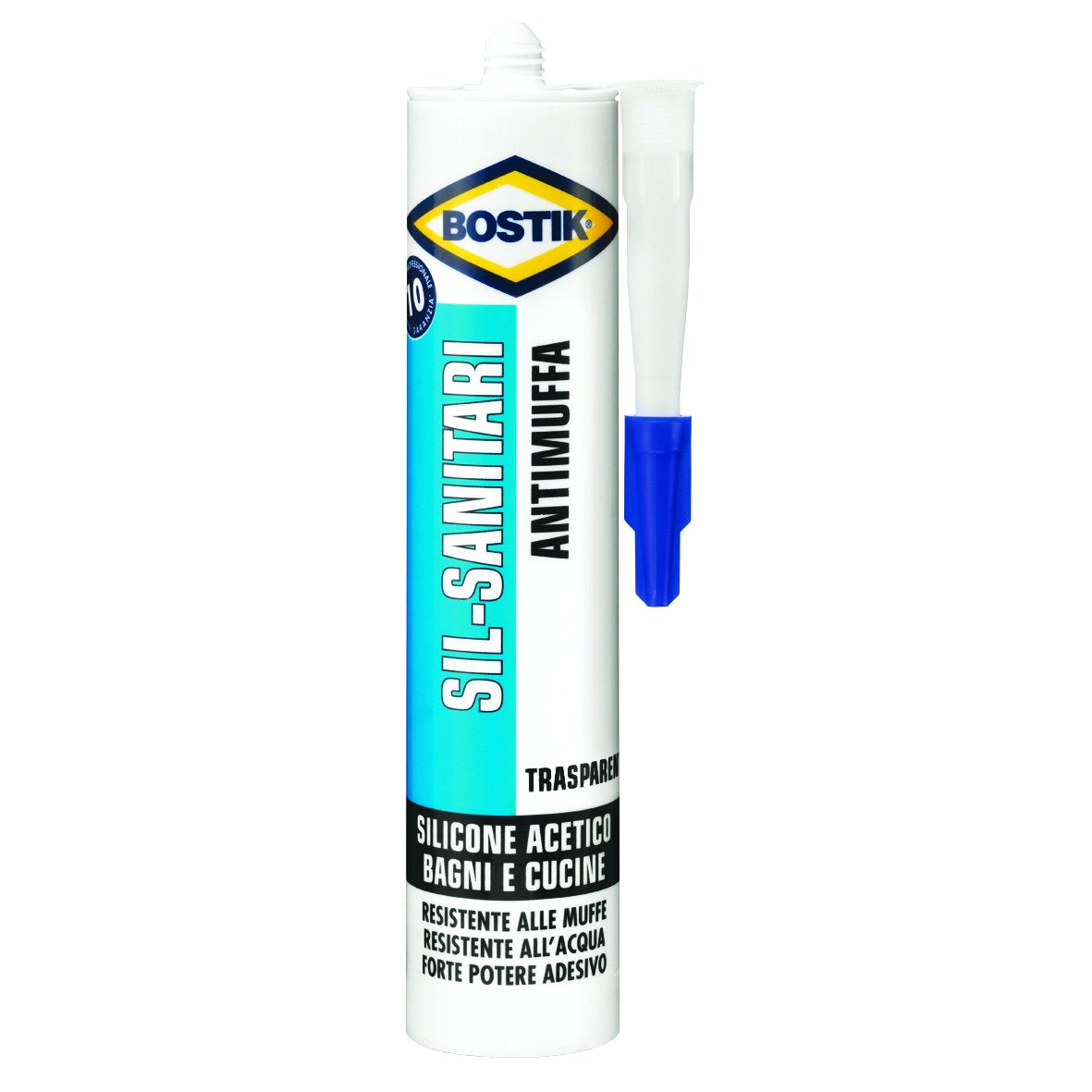 Silicone per sanitari trasparente - Bostik art. D2625