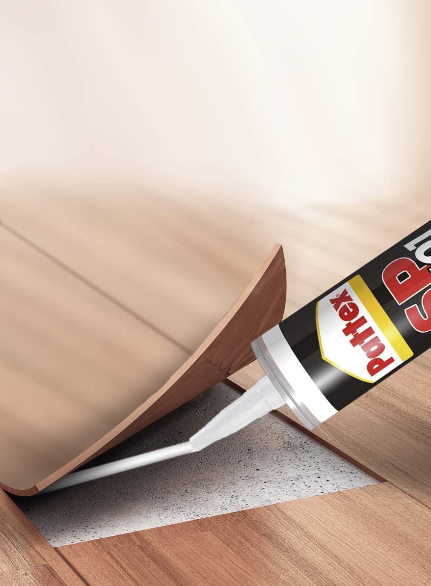 Pattex Sigillante Polimerico SP101, Sigilla e Incolla, Multimateriale, Elevate Prestazioni, Aderisce su Superfici Umide, Resiste ai Raggi UV, Per Specchi, Sigillante Nero, Cartuccia 280 ml
