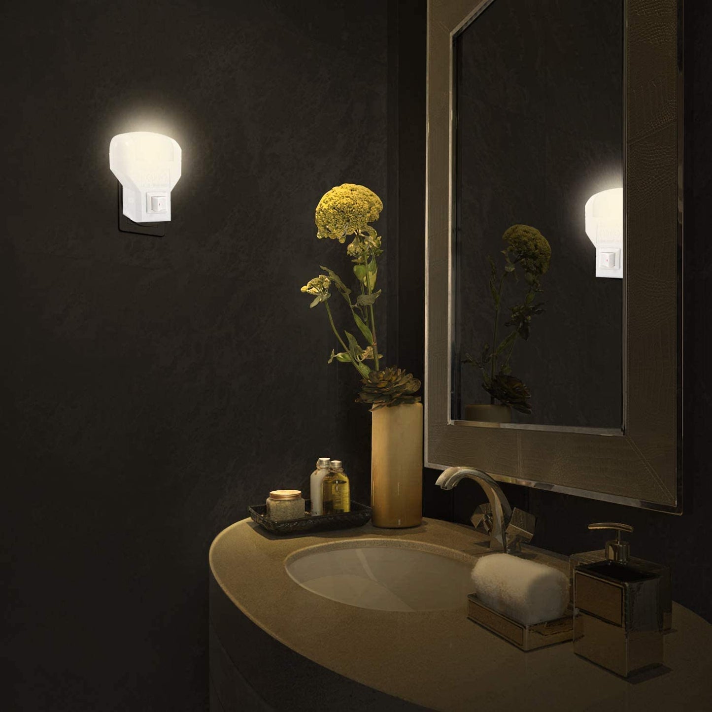 Velamp Punto luce LED (colore:bianco) con interruttore TWILIGHT IL09
