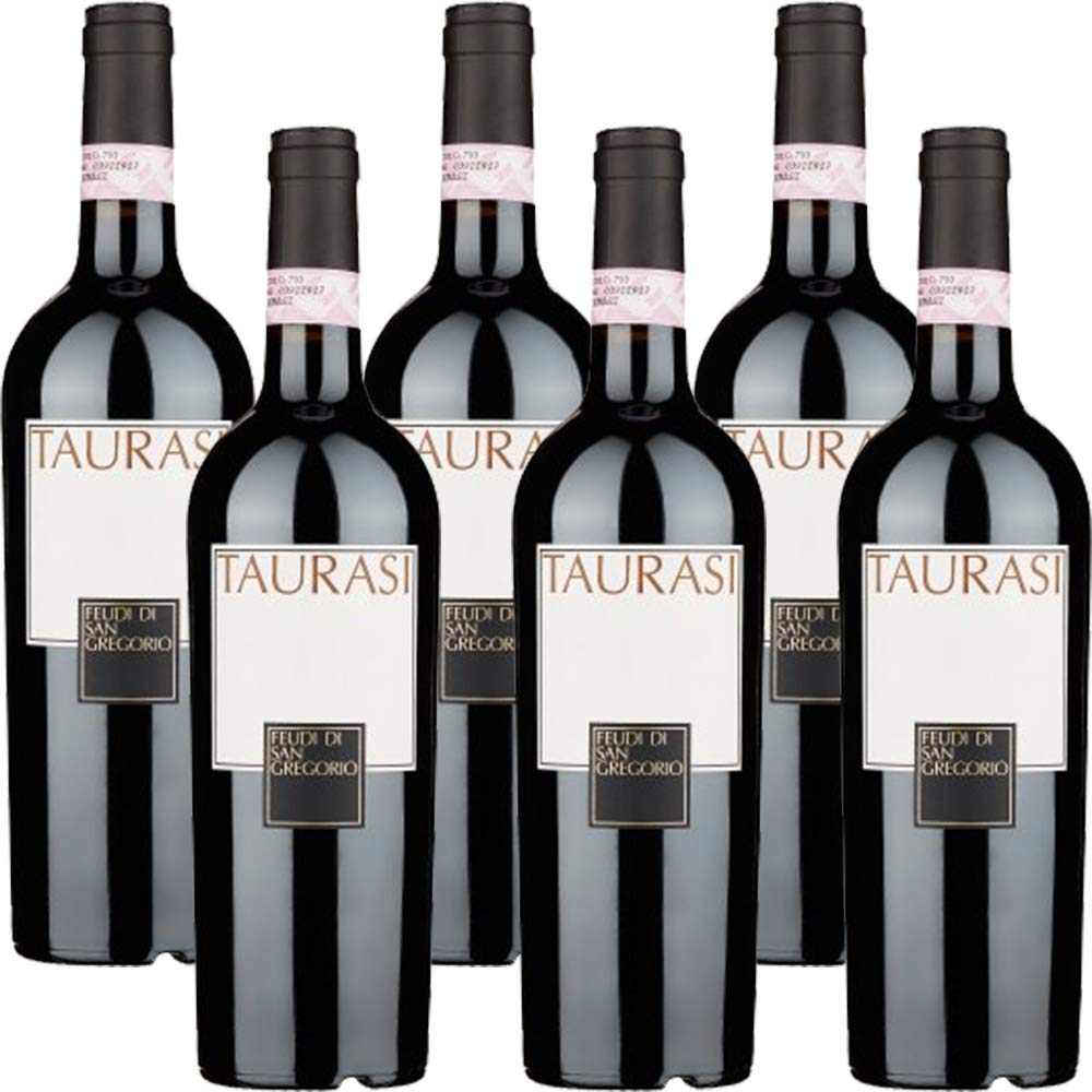 Taurasi Docg | Feudi di San Gregorio | 6 Bottiglie da 75 Cl | Vino Rosso | Campania | Idea Regalo