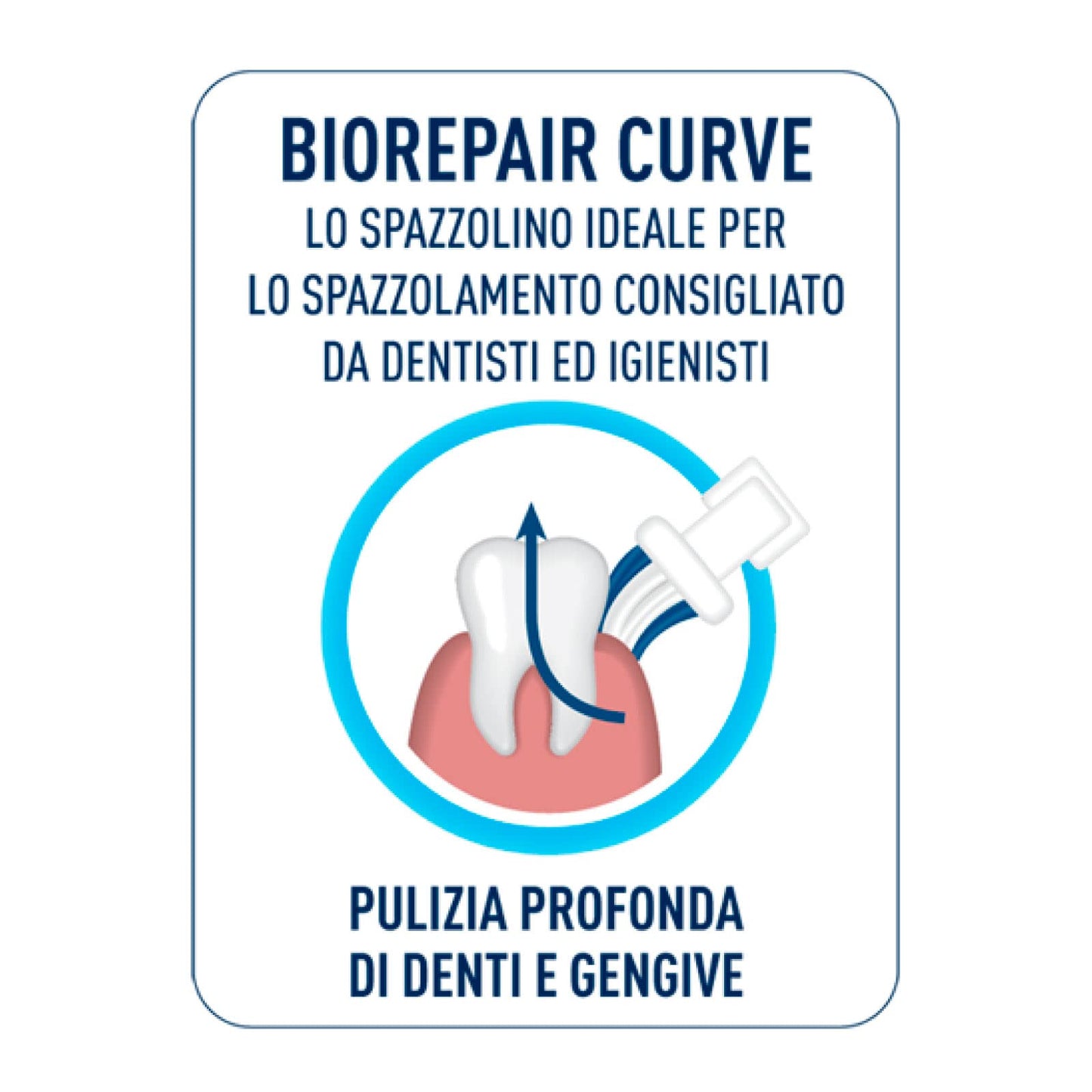 6x Biorepair Spazzolino Curve Antibatterico Soft a Setole Morbide per Denti Sensibili - 6 Spazzolini