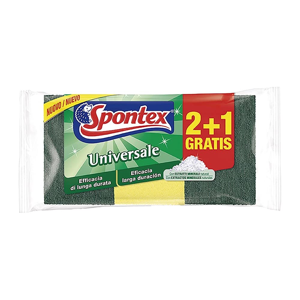 30 x SPONTEX Spugna Abrasiva Universale Classica 2+1 Pezzi