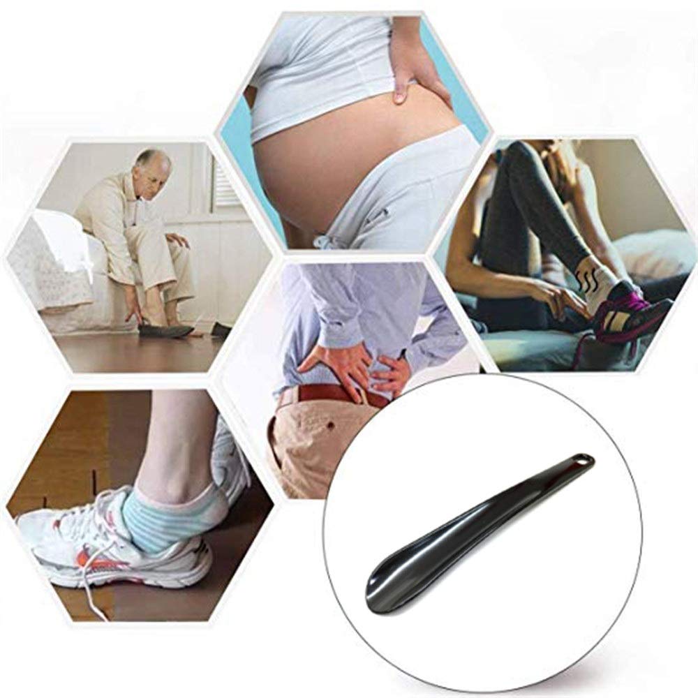 Calzascarpe Calzascarpe in plastica con Finitura Liscia, Pattino da 26 cm, per Scarpe Aderenti per Uomo, Donna, Bambino, Stivali e Tutte Le Scarp (Colore : Blu, Dimensione : 26cm)