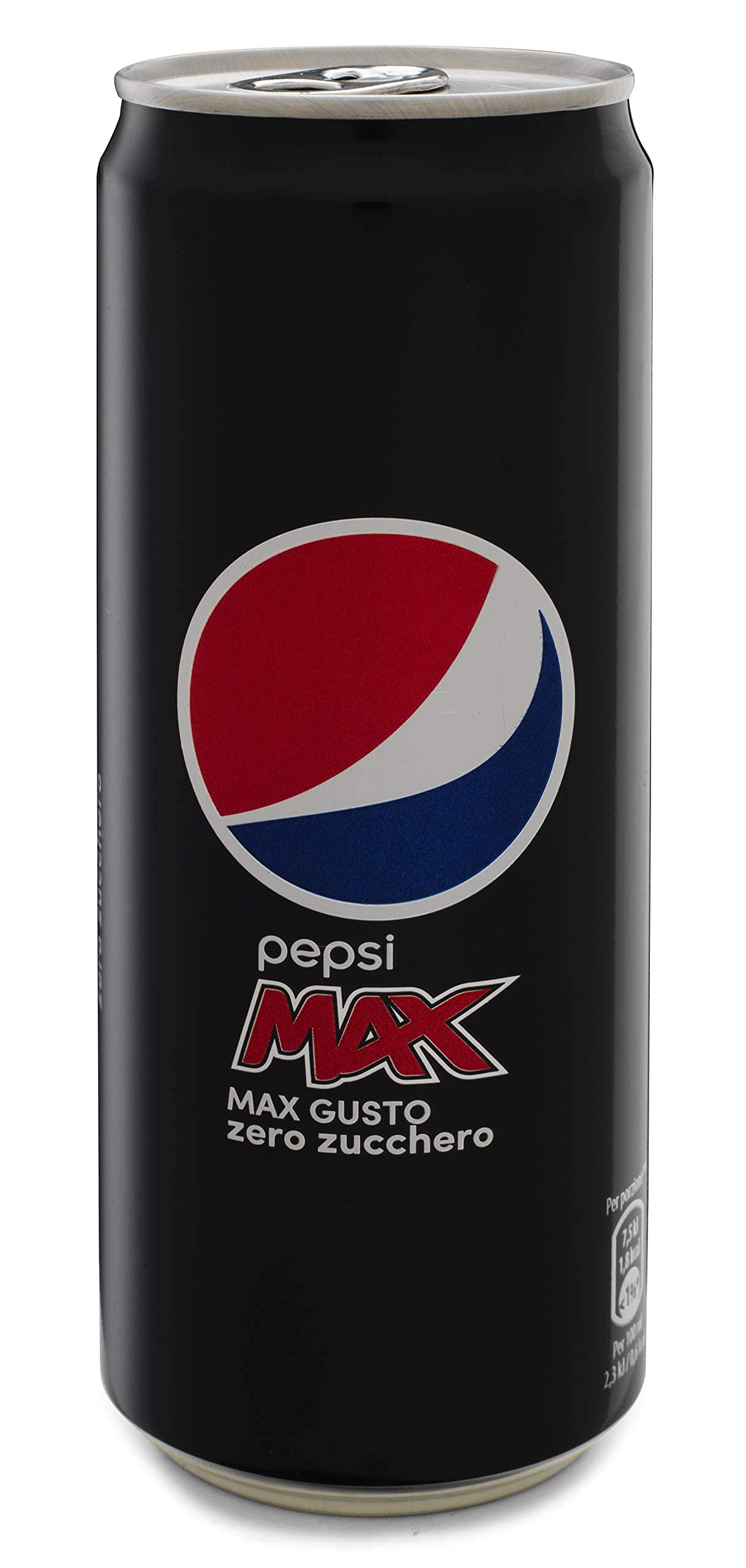 Pepsi Max, Bevanda Analcolica Gusto Cola, Zero Zucchero, Lattina Sleek, Formato da 24x0,33L