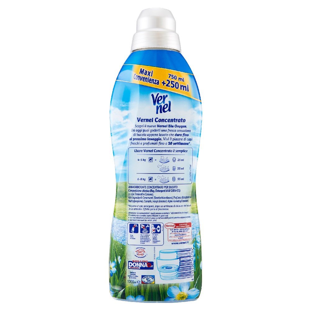Vernel Concentrato Blu Oxygen 1L Fresco Rivitalizzante