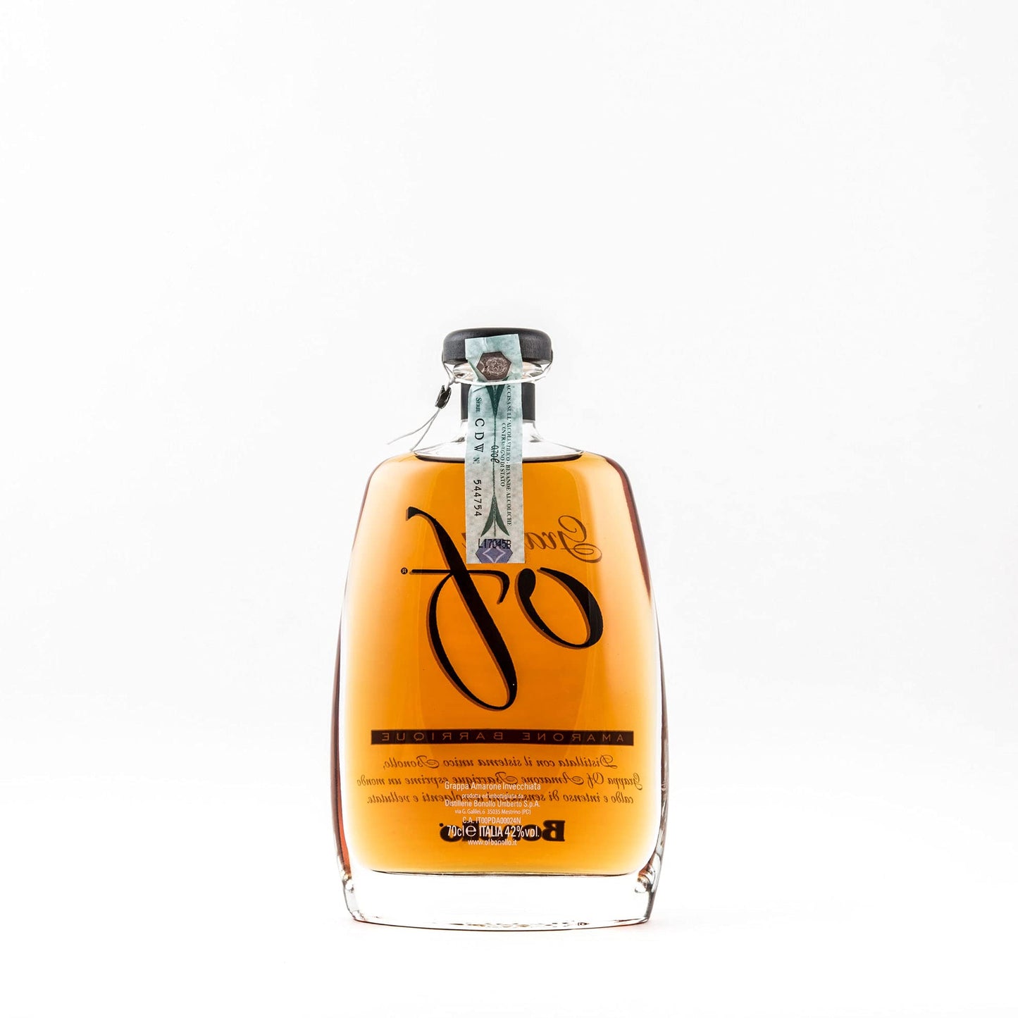 Bonollo Grappa OF AMARONE BARRIQUE Astucciata, 70 Centilitri