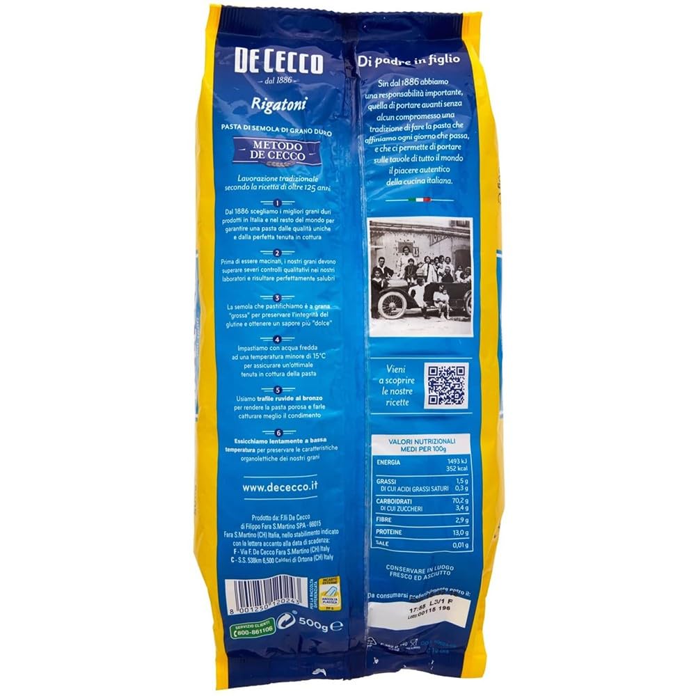 DE CECCO RIGATONI N 24 GR 500 X 20