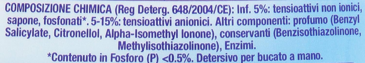 Bio Presto Liquido Detergente a Mano, Smacchia Presto, Anche in Acqua Fredda - 750 ml, 5 confezioni
