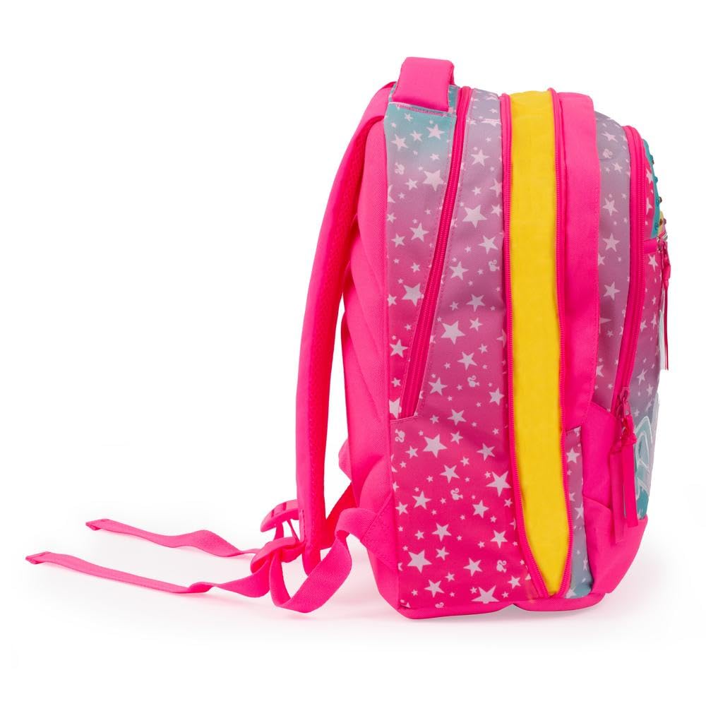 Giochi Preziosi Barbie - Zaino Estensibile Round, Schienale Comfort Back,Tasca Frontale E Interna,Maniglia, Spallacci Imbottiti Dim. 31 X 43 X 17 (+9) Cm capacità 35 lt