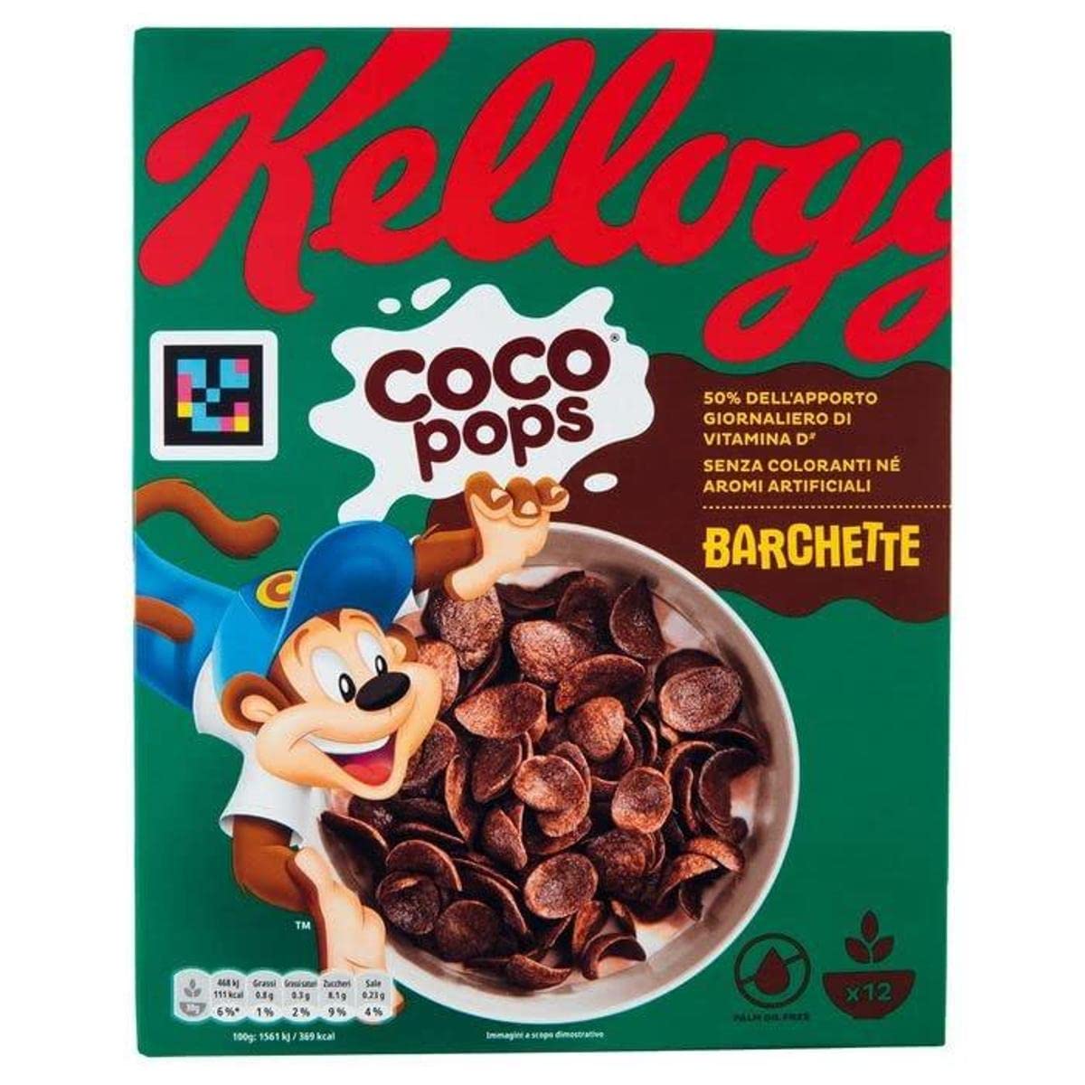 Kellogg's Cereali Cocopops Barchette, 365g