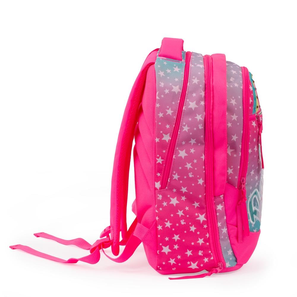 Giochi Preziosi Barbie - Zaino Estensibile Round, Schienale Comfort Back,Tasca Frontale E Interna,Maniglia, Spallacci Imbottiti Dim. 31 X 43 X 17 (+9) Cm capacità 35 lt