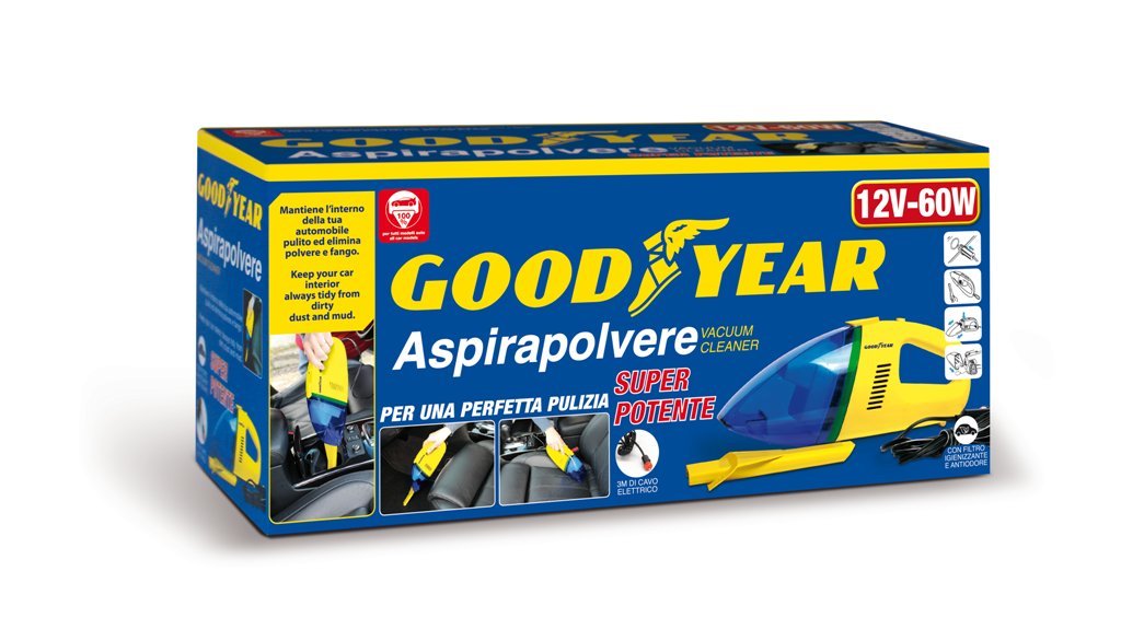 GoodYear 77356 Aspirapolvere, 12V, 60W