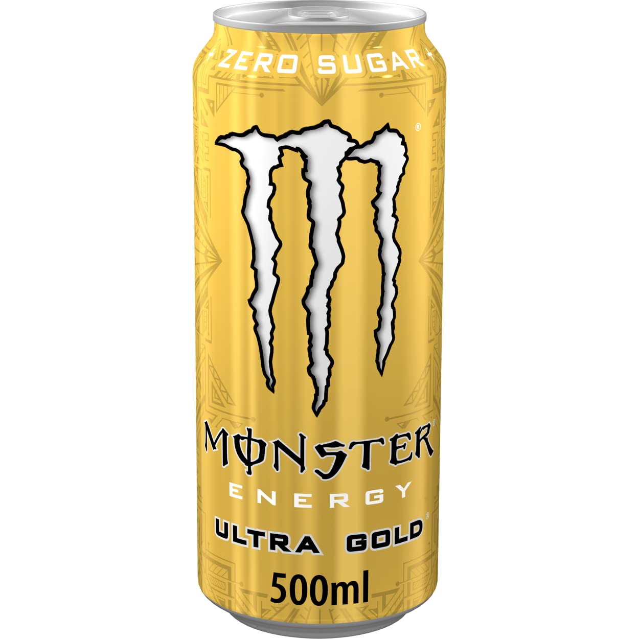 Monster Energy Ultra Gold – bevanda energetica contenente caffeina con sapore fruttato di ananas – senza zucchero e senza calorie – in pratiche lattine usa e getta (12 x 500 ml)
