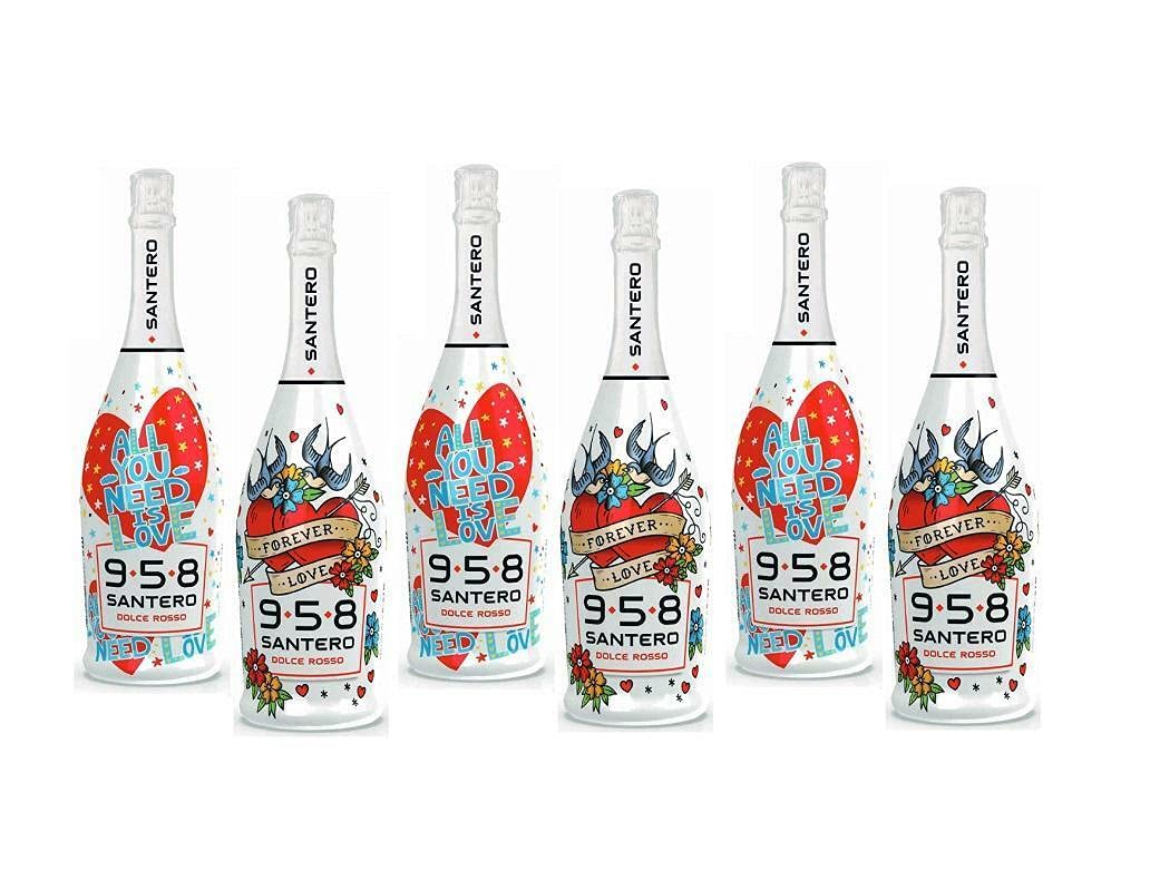 SANTERO 958 COLLEZIONE FOREVER LOVE ROSSO DOLCE 75 CL - 6 BOTTIGLIE