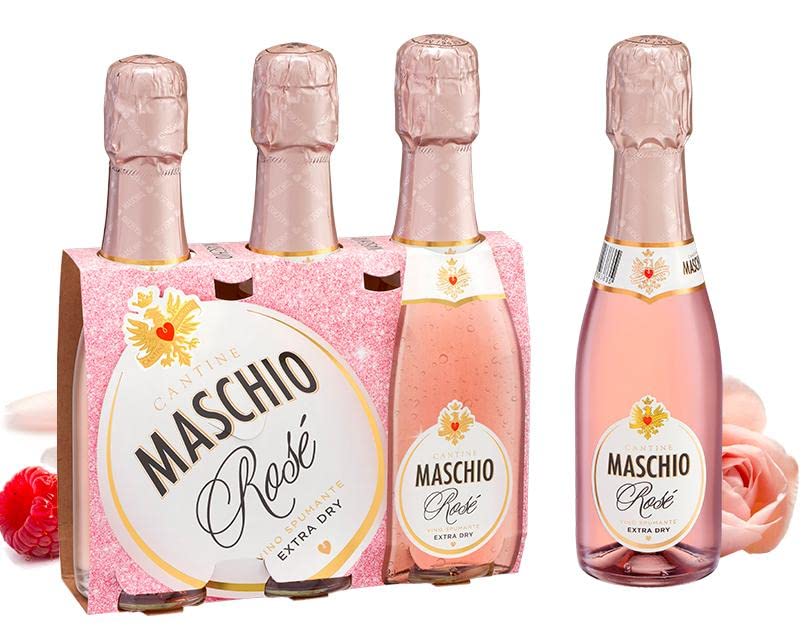 CANTINE MASCHIO MINI ROSATINO VINO SPUMANTE ROSE' EXTRA DRY 20 CL 24 BOTTIGLIETTE