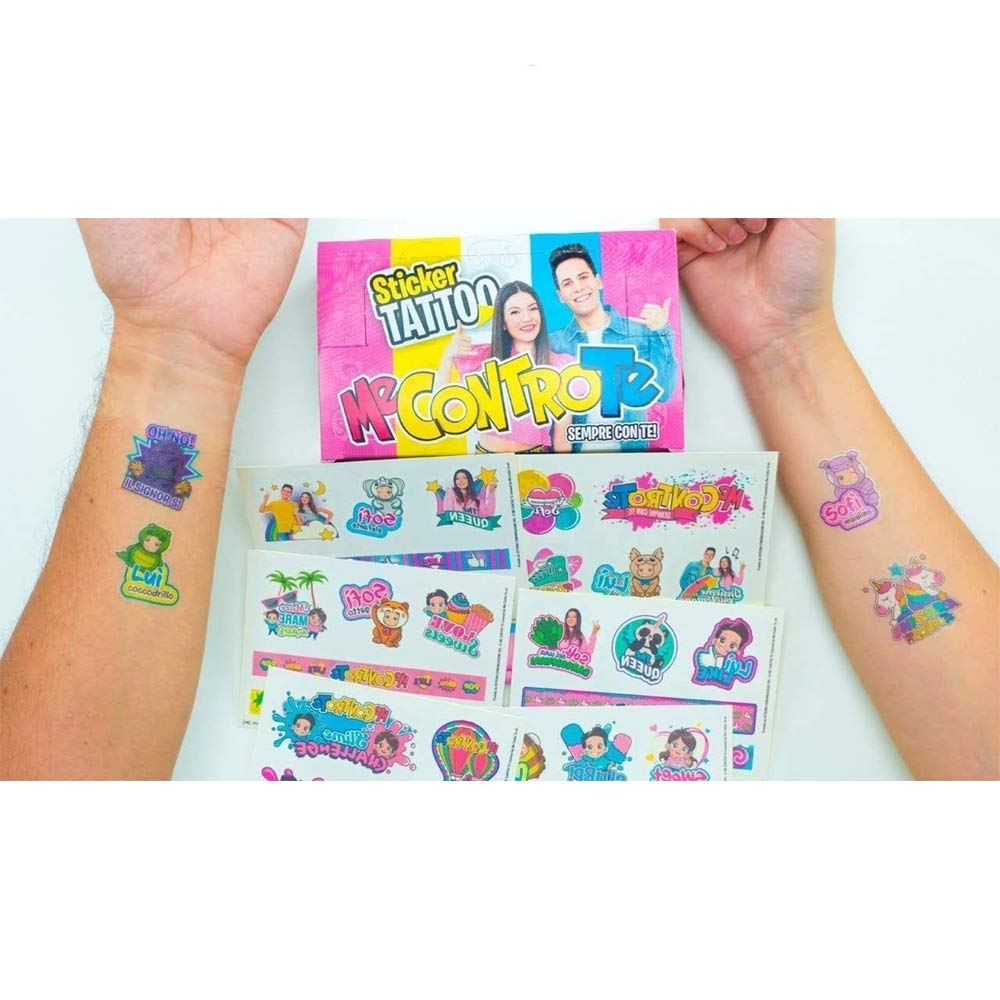 Me Contro Te 15 Tatuaggi 1 BUSTINA Sticker TEMPORANEI Bambini Tattoo Lui E SOFI