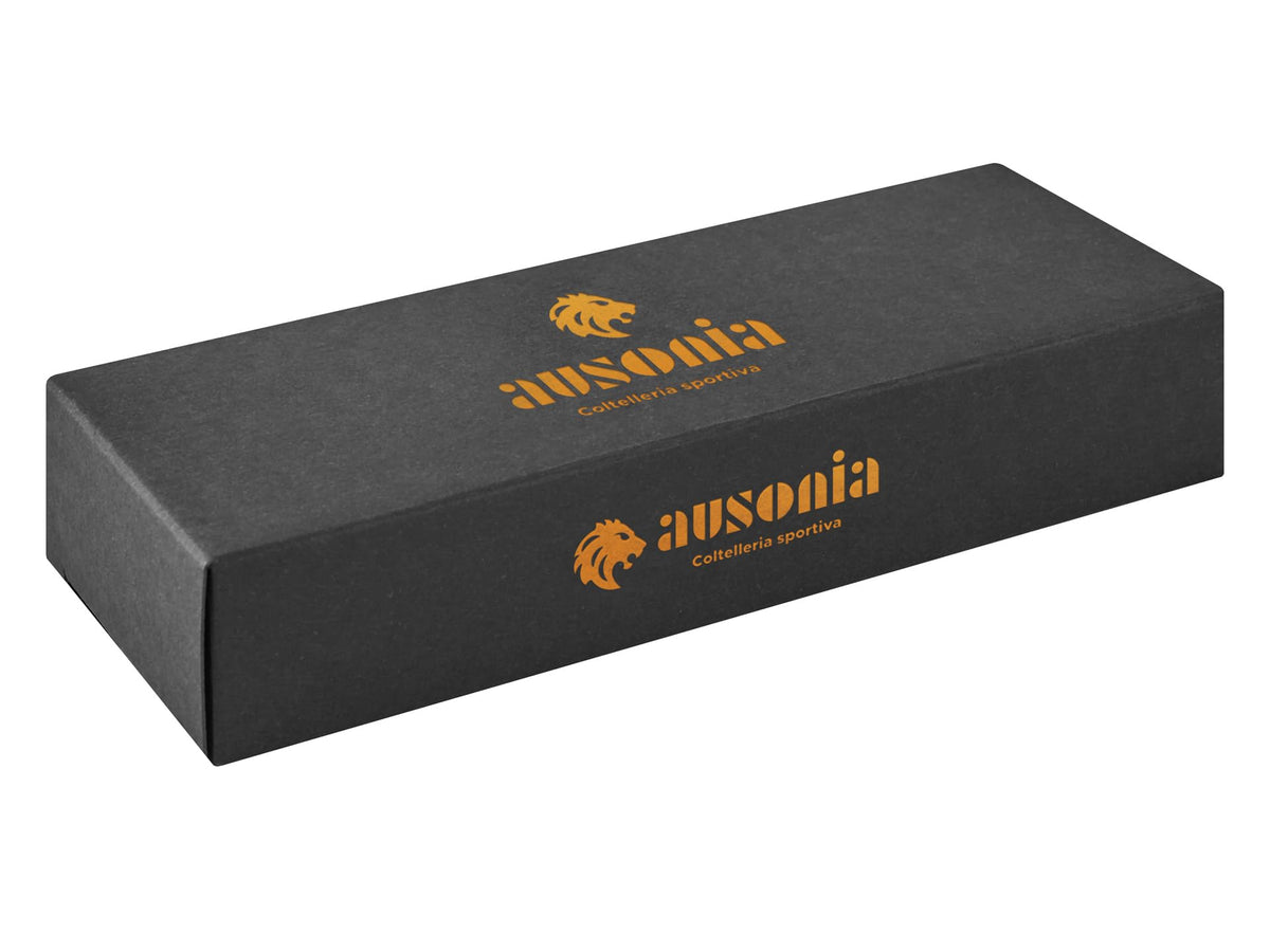 AUSONIA - Coltello da tasca manico in legno e plastica con lama in acciaio inox Cm 19