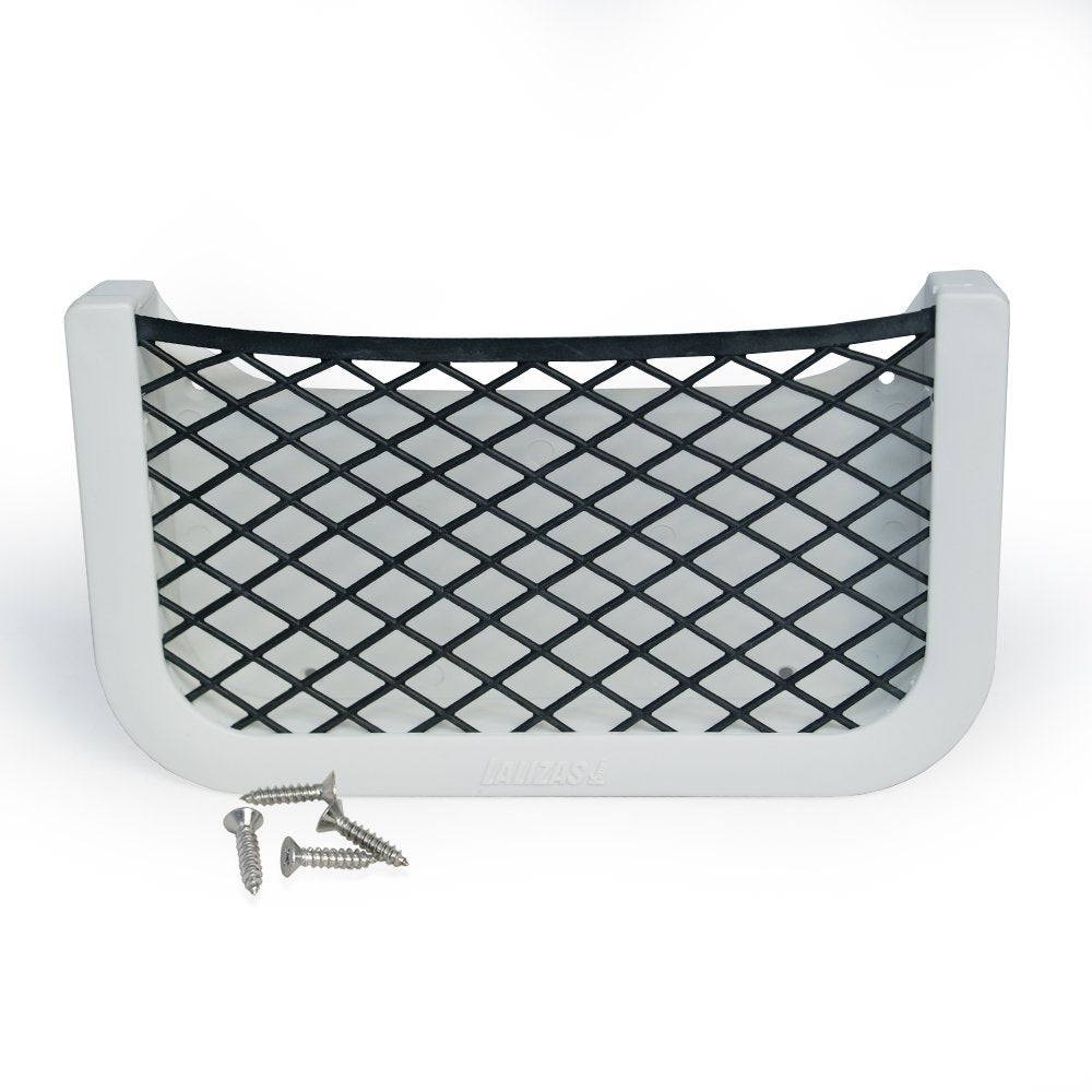 Tasca Portaoggetti con rete BIANCO 120x205 mm