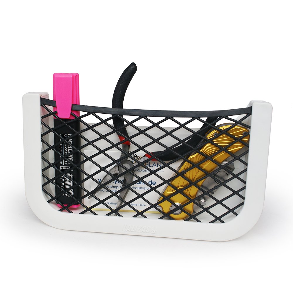 Tasca Portaoggetti con rete BIANCO 120x205 mm