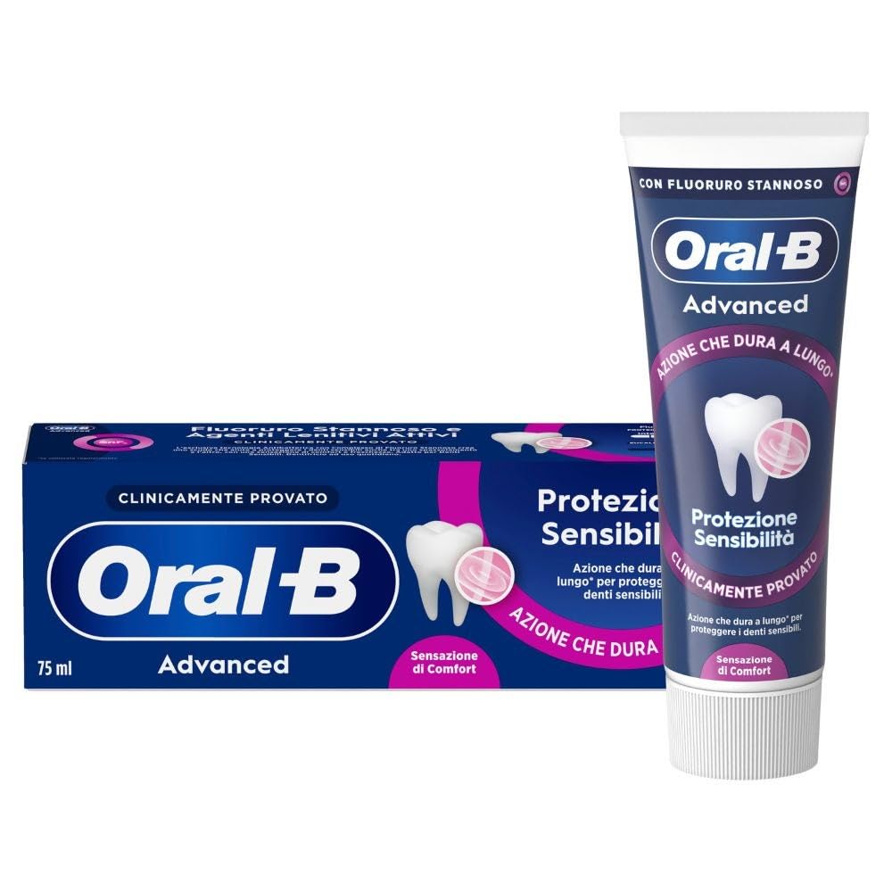 Oral-B Advanced Protezione Sensibilità Dentifricio Denti Sensibili, 75 ml