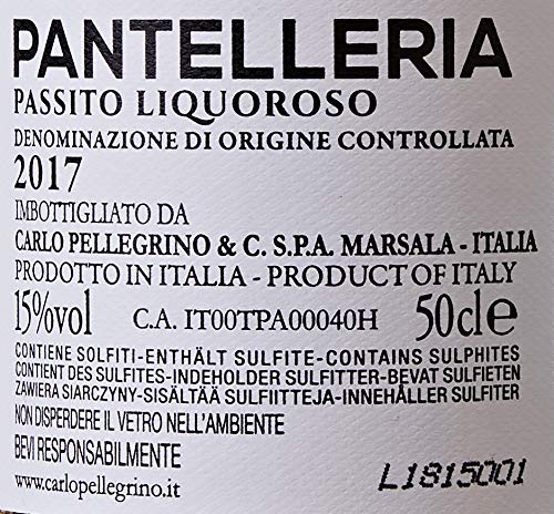 Pellegrino Vino Passito Pantelleria, confezione da 3 x 500 ml
