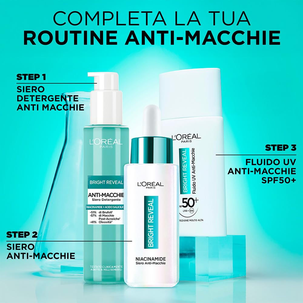 L'Oréal Paris Siero Detergente Anti-Macchie Bright Reveal