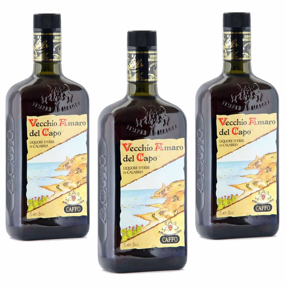 Multipack 3 Bottiglie Vecchio Amaro Del Capo 70 CL VOL 35 Gradi