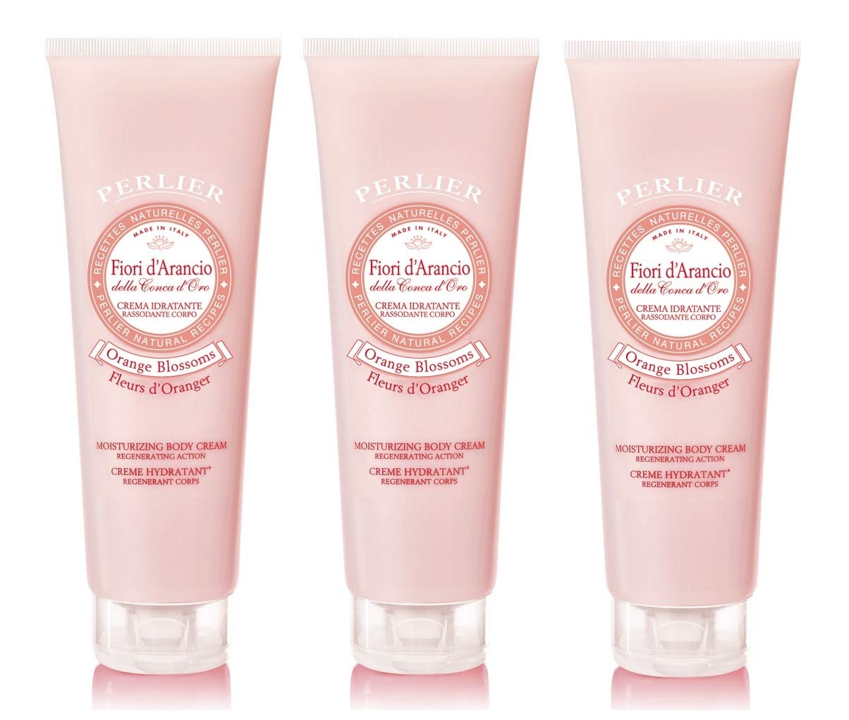 Perlier Crema Idratante Corpo Fiori D'Arancio - 3 Pacchi Da 250 Ml, 750 Millilitro