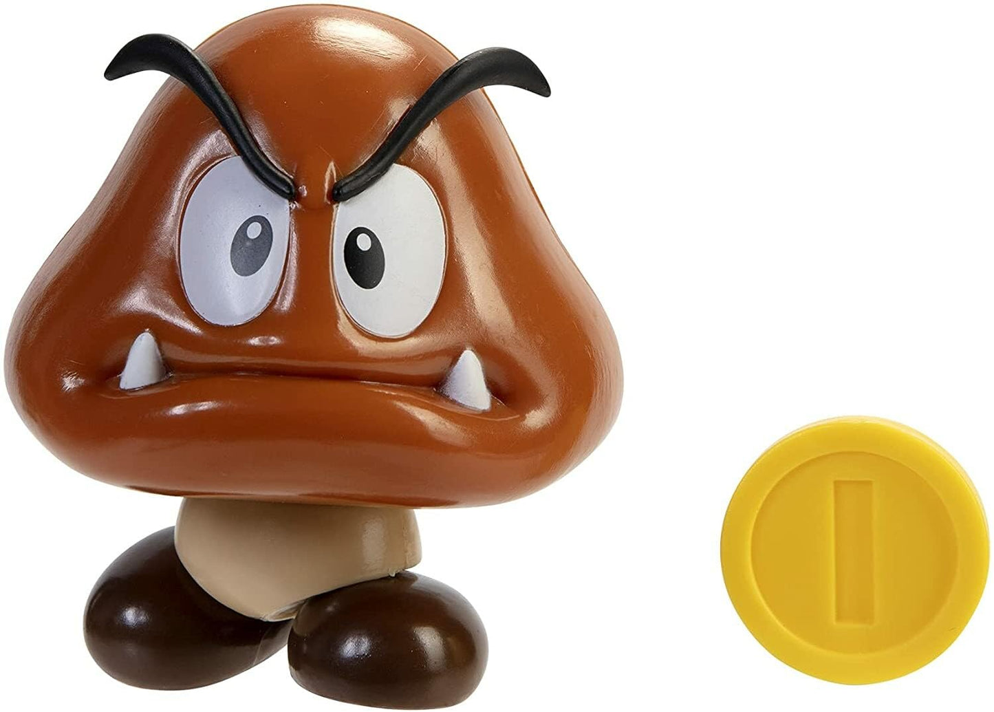 World of Nintendo Super Mario Action Figure 4" + Accessorio Goomba + Pezzo