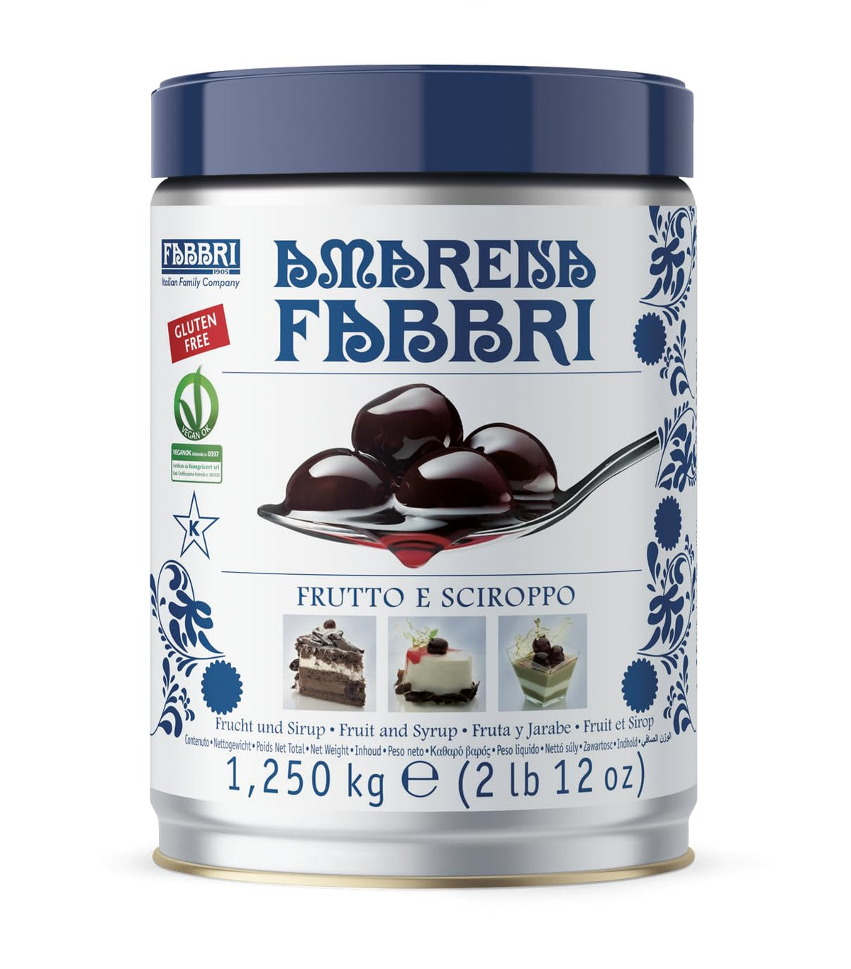 Fabbri 1905 - Amarena Fabbri in latta 1,25kg