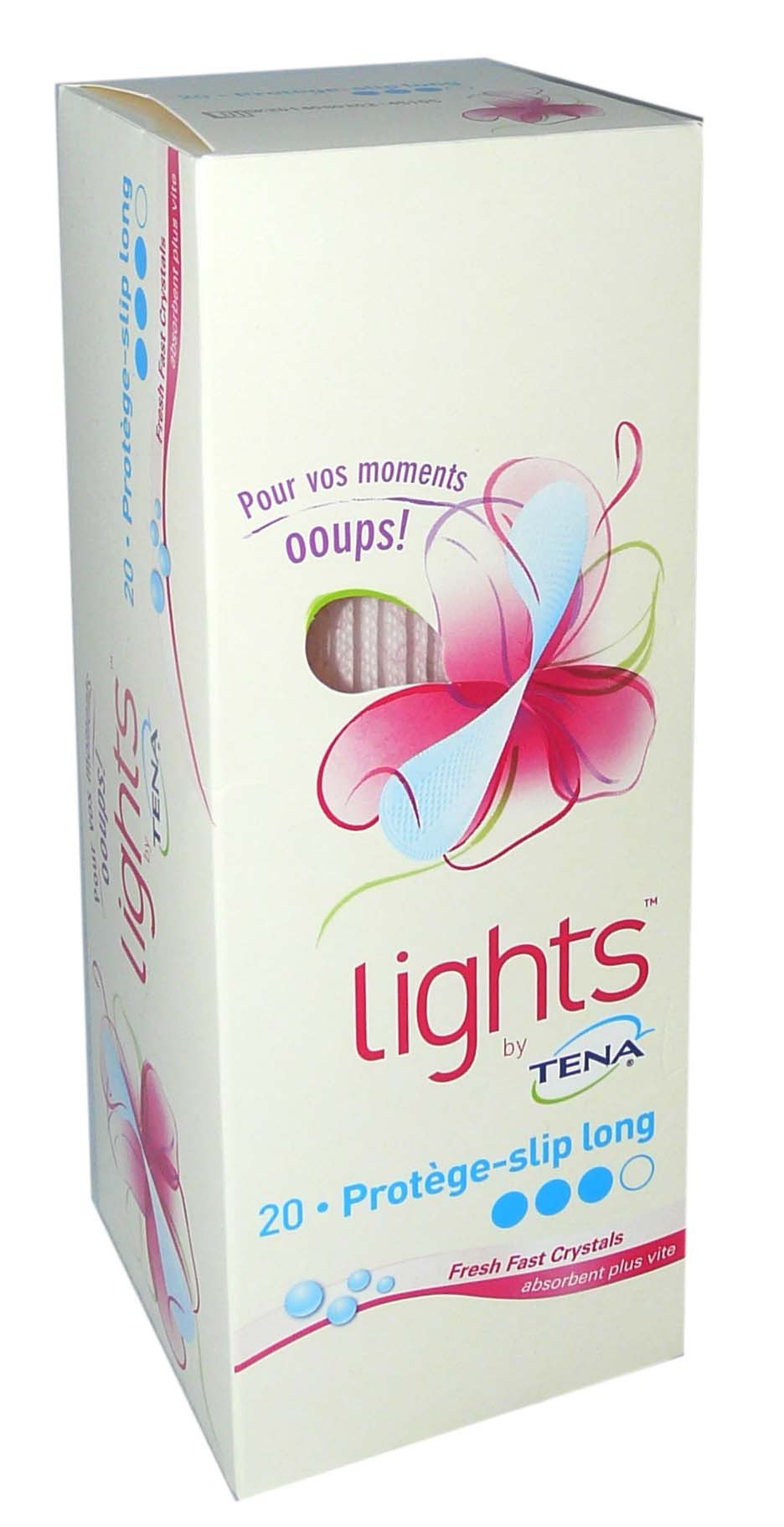 Tena - Tena Lights Sensitive Long Panty Liners - 20 pezzi
