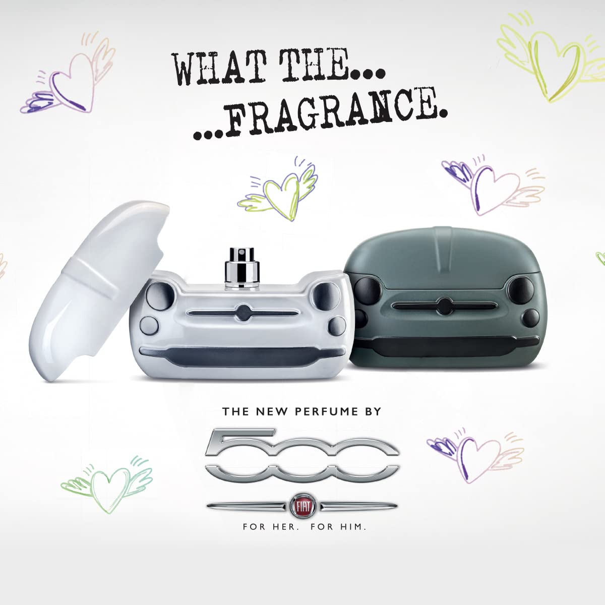 FIAT | Fiat 500 for Her Eau de Toilette - Profumo Donna con Fragranza Floreale, Fruttata e Legnosa, Profumo per Donna che Unisce Note Frizzanti con Note Legnose, Made in Italy, 100 ml