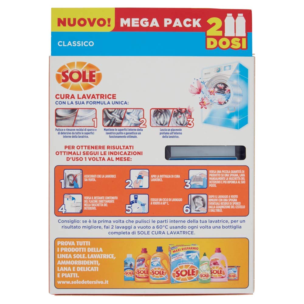 Sole Cura Lavatrice 6x Power Action, 500ml