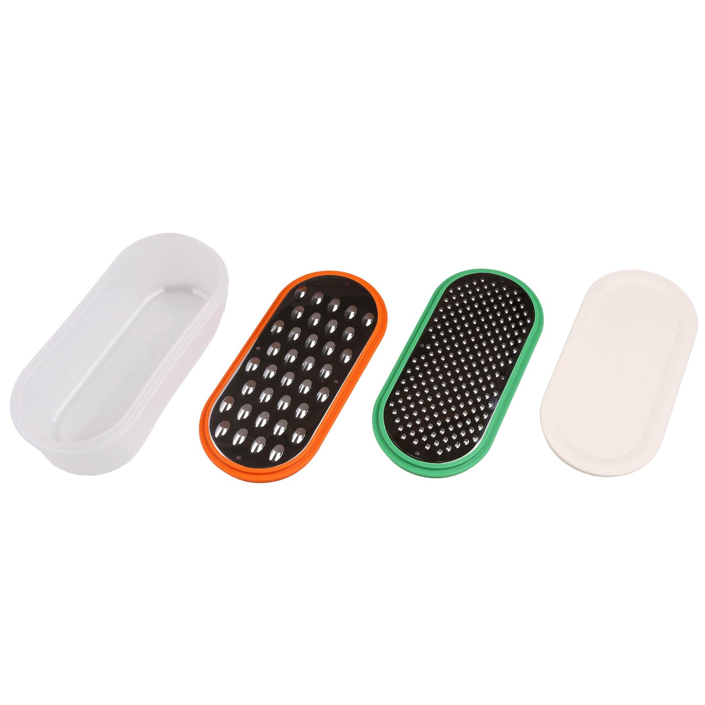 UPPFYLLD Grattugia colorata con contenitore, set di 4 pezzi