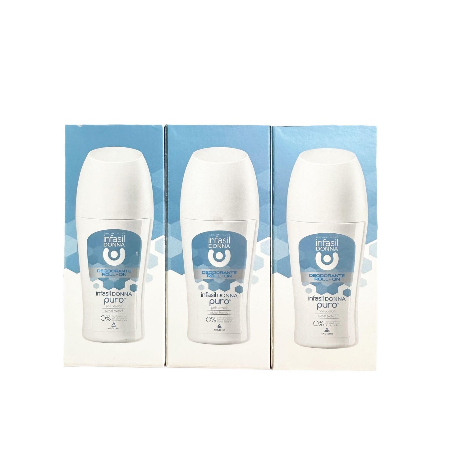 3 X Infasil Donna Puro signora Deodorant deo roll roll-on 48 ore deorroller 50 ML