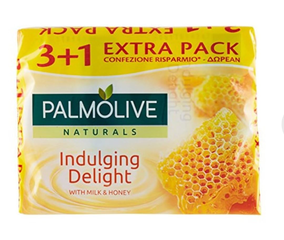 PALMOLIVE Saponetta Indulging Delight Latte&Miele 4 Pezzi 360 GR