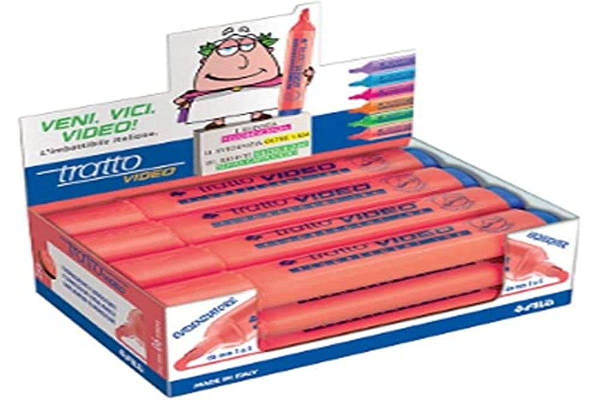 Tratto 830206 Evidenziatore Tratto Video, Sunrise, Confezione 12