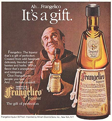 FRANGELICO - DELICATE HAZELNUT FLAVOR WITH HINTS OF VANILLA AND DARK CHOCOLATE (Pack of 3)