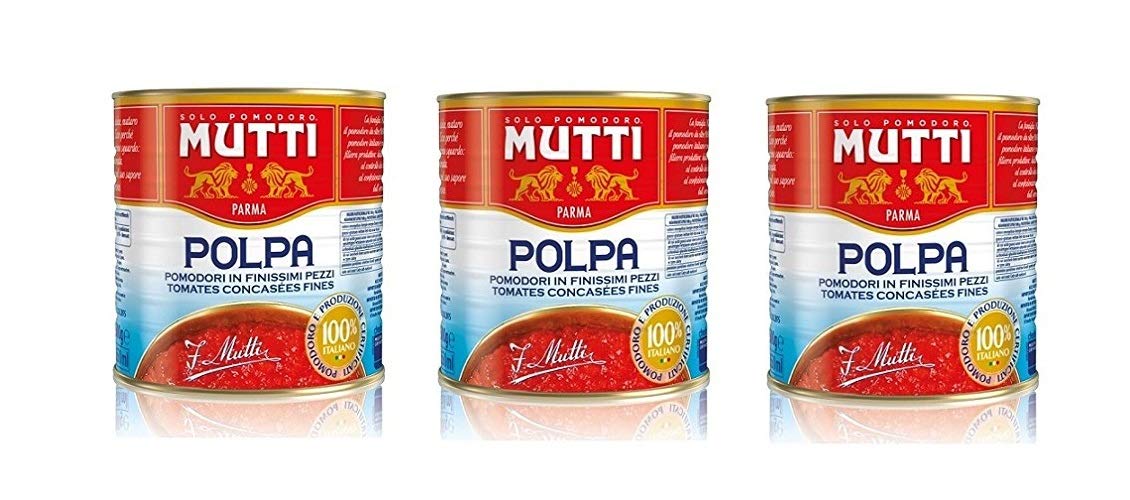 3x Mutti Polpa di Pomodoro Tomato Sauce 2,5 Kg 100% Italian!